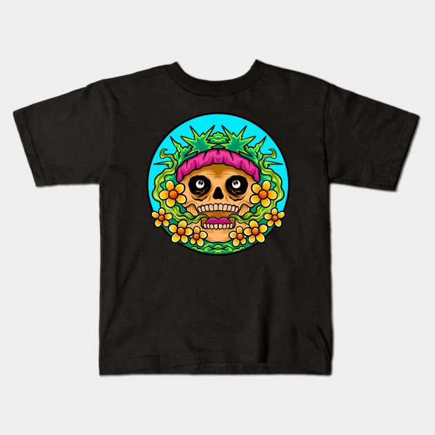 Happy death Kids T-Shirt by Sandieteecash